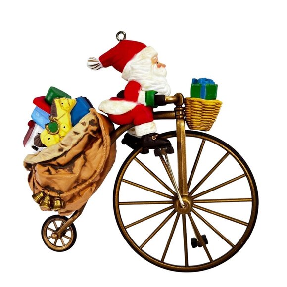 Hallmark Keepsake Ornaments Lot of 3 Cycling Santa SantaCycle Spirit of Santa - Picture 12 of 16